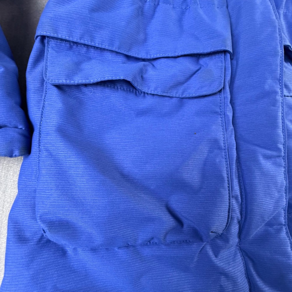 Columbia Girls Blue Omni-Heat Winter‎ Jacket Hooded Faux Fur Trim Size M 10/12 - Picture 2 of 7